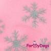 Комбинезон Флисовые снежинки утепленный для собак породы йоркширский терьер, мальтезе, чихуахуа, шпиц, ши-тцу, папильон, пекинес, той пудель, пинчер, фокстерьер, цвергшнауцер, кокер спаниель