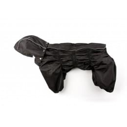 Дождевик Black непромокаемый с капюшоном для собак