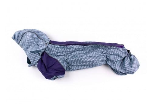 Дождевик Виолет непромокаемый с капюшоном для собак породы такса и вельш корги