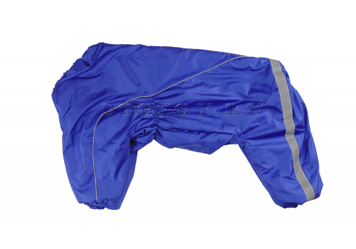 Комбинезон Синий утепленный на синтепоне для собак породы амстафф, бультерьер, шарпей, колли